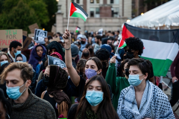 Columbia suspends anti-Israel student groups for 'threatening rhetoric and  intimidation