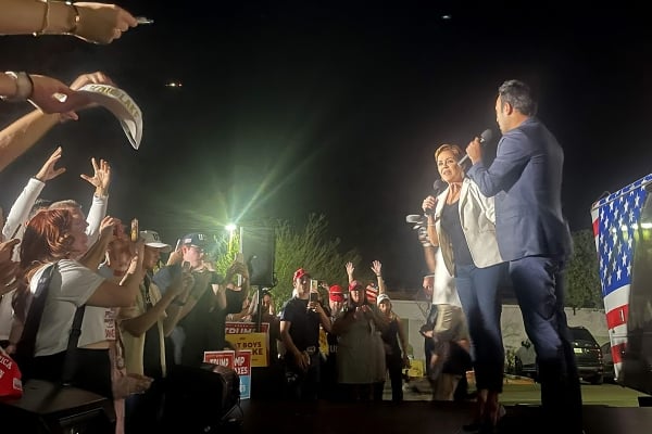 Kari Lake at rally in Arizona