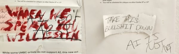 AI art vandalism