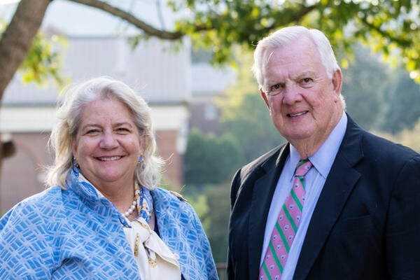 A photo of Mary Pope Maybank Hutson and Phil Stone.