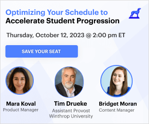 Optimizing Your Schedule to Accelerate Student Progression