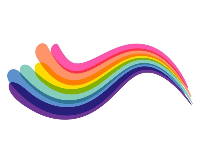 flowing rainbow image