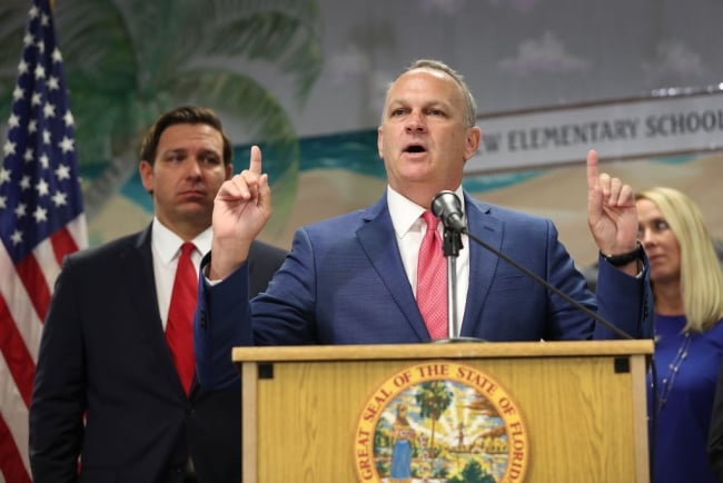 Richard Corcoran and Ron DeSantis pictured together at an event