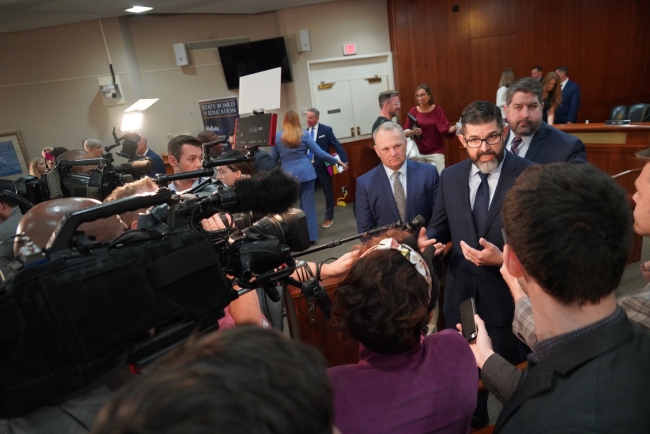 Press interview Florida Education Commissioner Manny Diaz Jr.