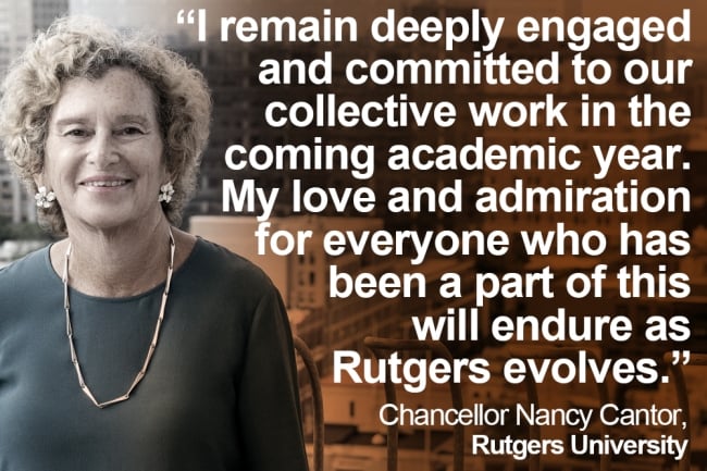 A photo of Rutgers-Newark Chancellor Nancy Cantor