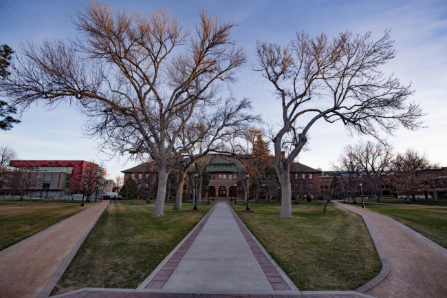 Colorado College on a blue sky day