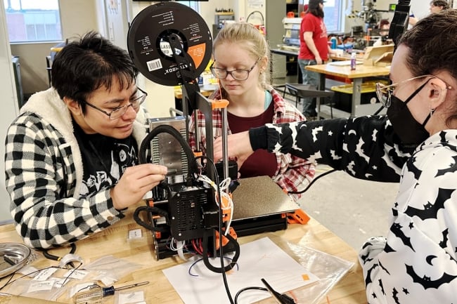 Students participate in a Career Ready Bootcamp project at RIT
