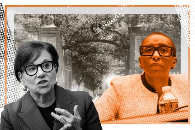 Photos of Penny Pritzker and Claudine Gay