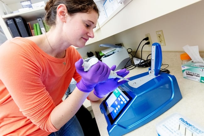 Scientist working in a lab