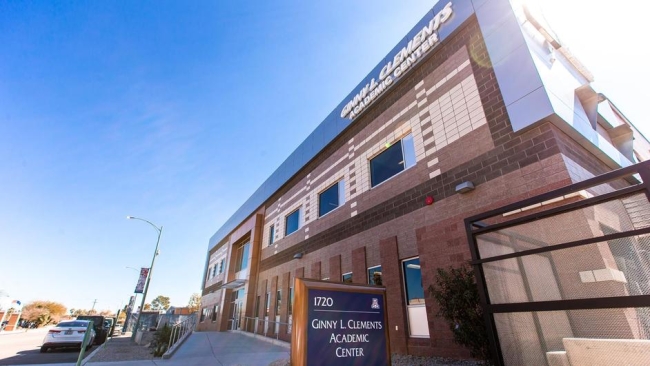 The University of Arizona’s student athlete support center on a sunny day