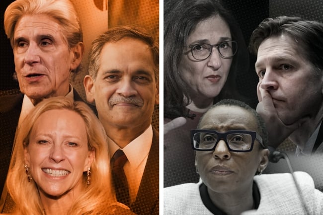 A photo illustration of recent presidential hires and departures.