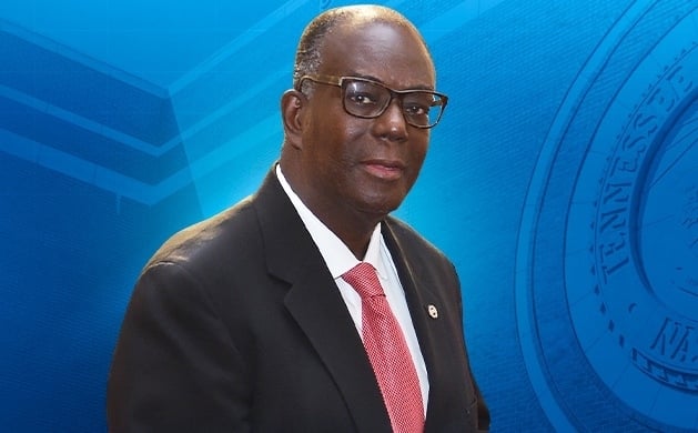 Shot of interim president Ronald Johnson