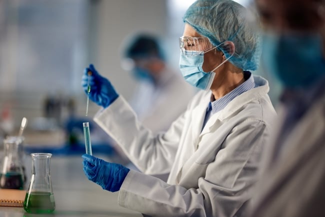 Scientist working in a lab