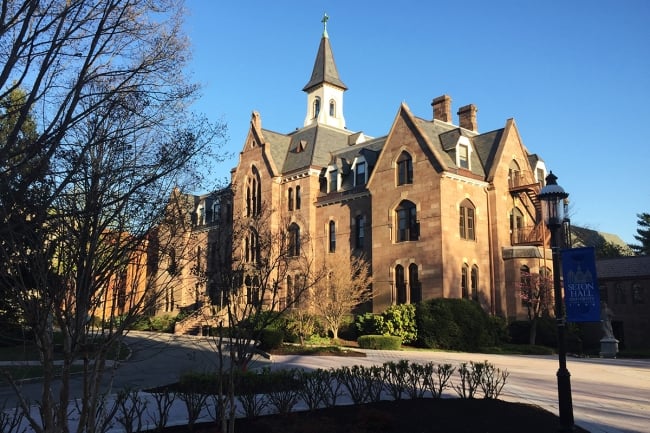 A photo of Seton Hall University's campus.
