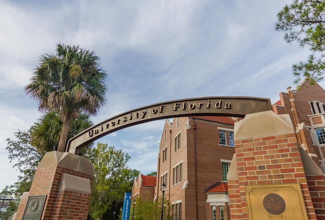 A photo of the University of Florida campus.