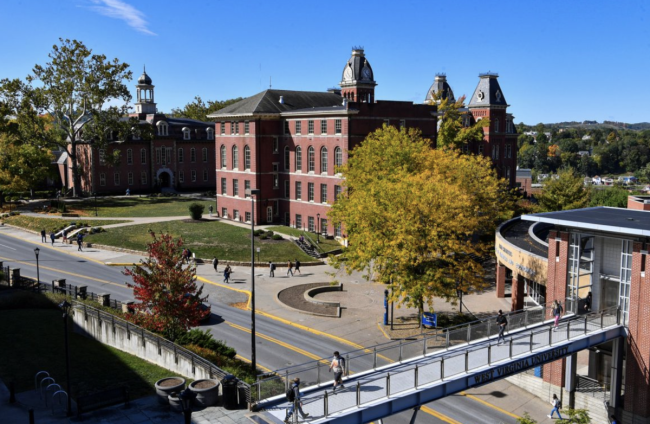 West Virginia University's main campus in Morgantown