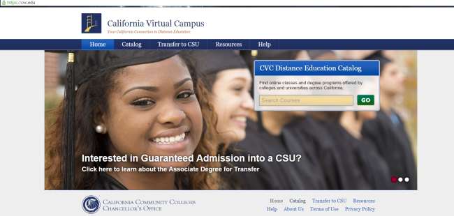 California community colleges redesign listing of online courses to