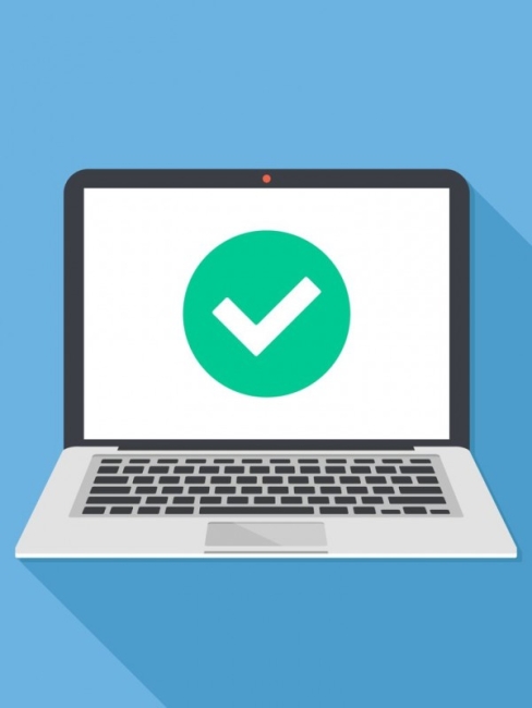 Double check icon two green checkmarks Royalty Free Vector