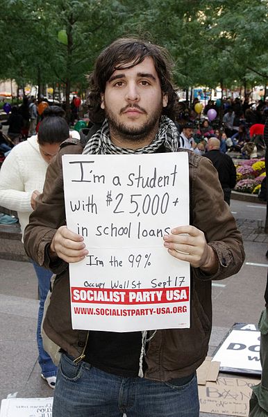 Occupy protests focusing increasingly on student debt