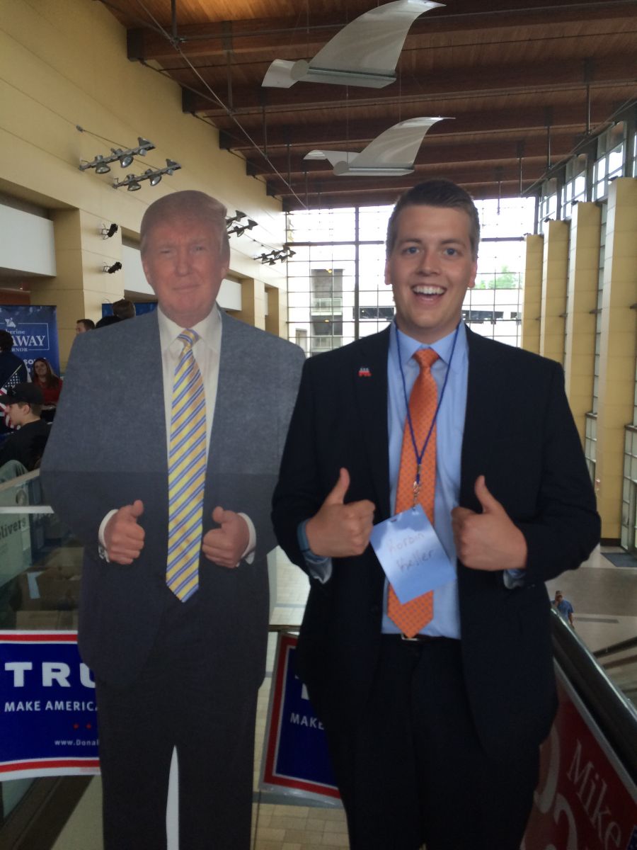 Korbin Keller, chairman of the College Republicans at Truman State University,