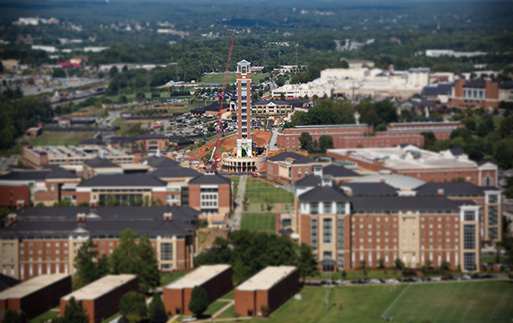 The 275-foot-tall Freedom Tower is part of a $1 billion campus construction effort at Liberty University. Some students have referred to it as the Tower of Babel.