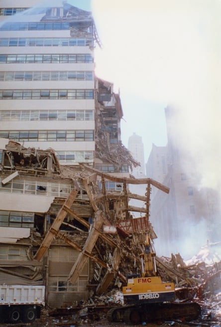 BMCC's Fiterman Hall, damaged on 9/11
