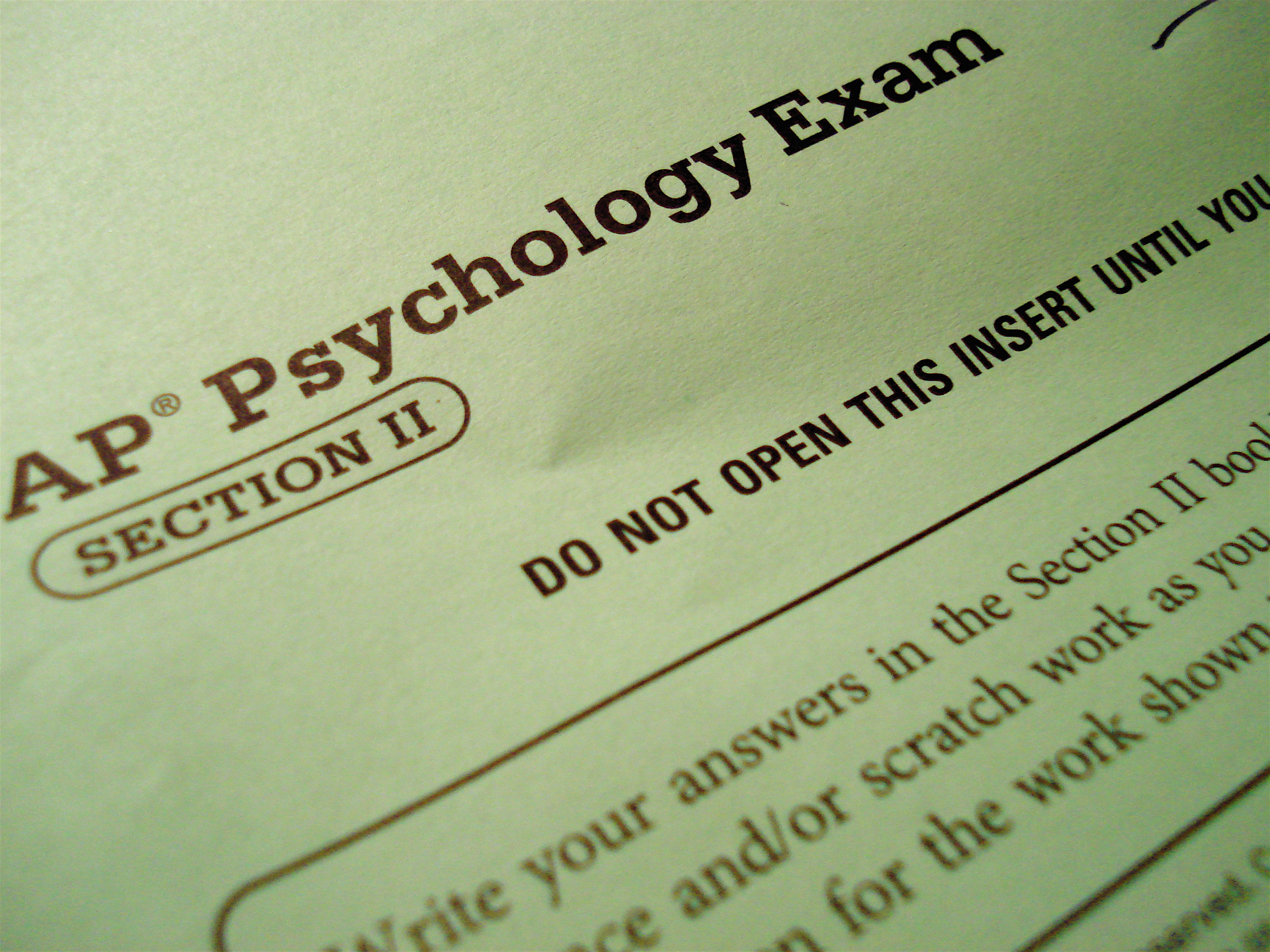 Psychology ap exam practice
