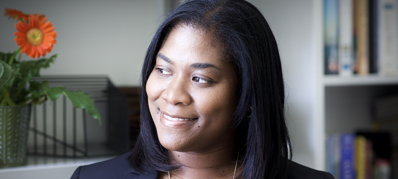 Nerissa Brown, a Black woman with straight dark hair.