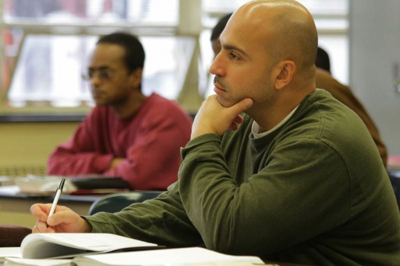 Students in the Cornell University prison-education program.