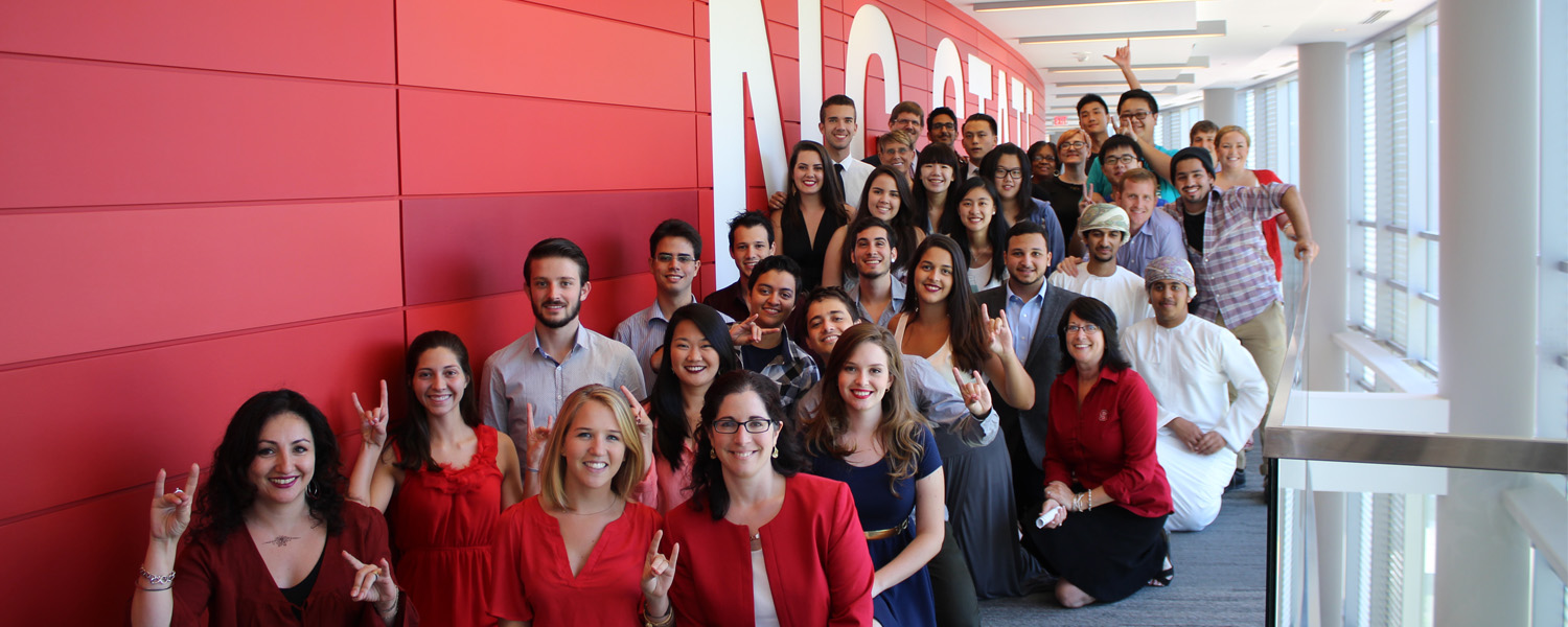 Students from North Carolina State University's intensive English program