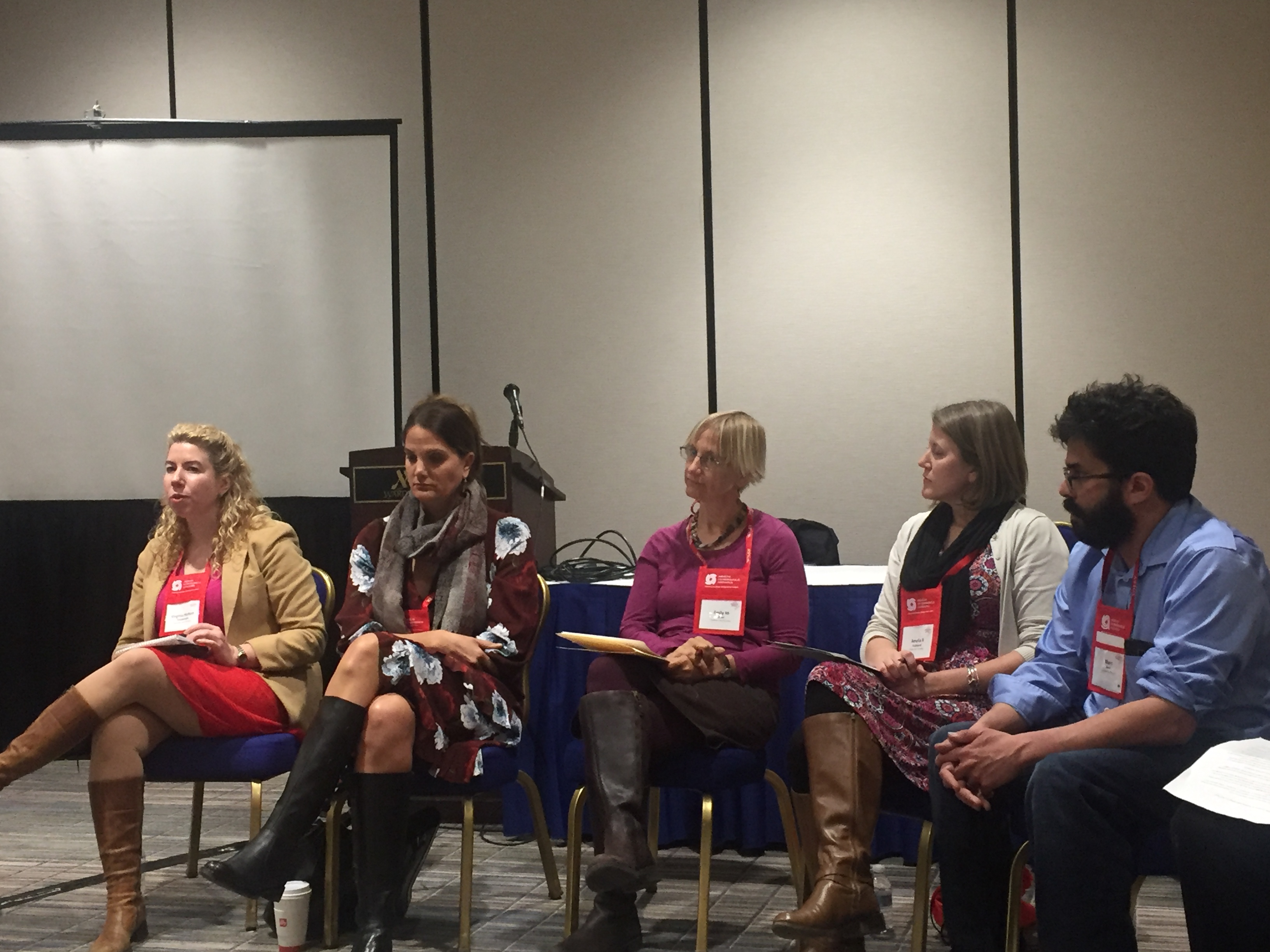 Five-person panel at the American Anthropological Association meeting