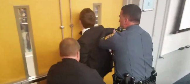 Talk At Uconn Draws Protests And Speaker Is Arrested
