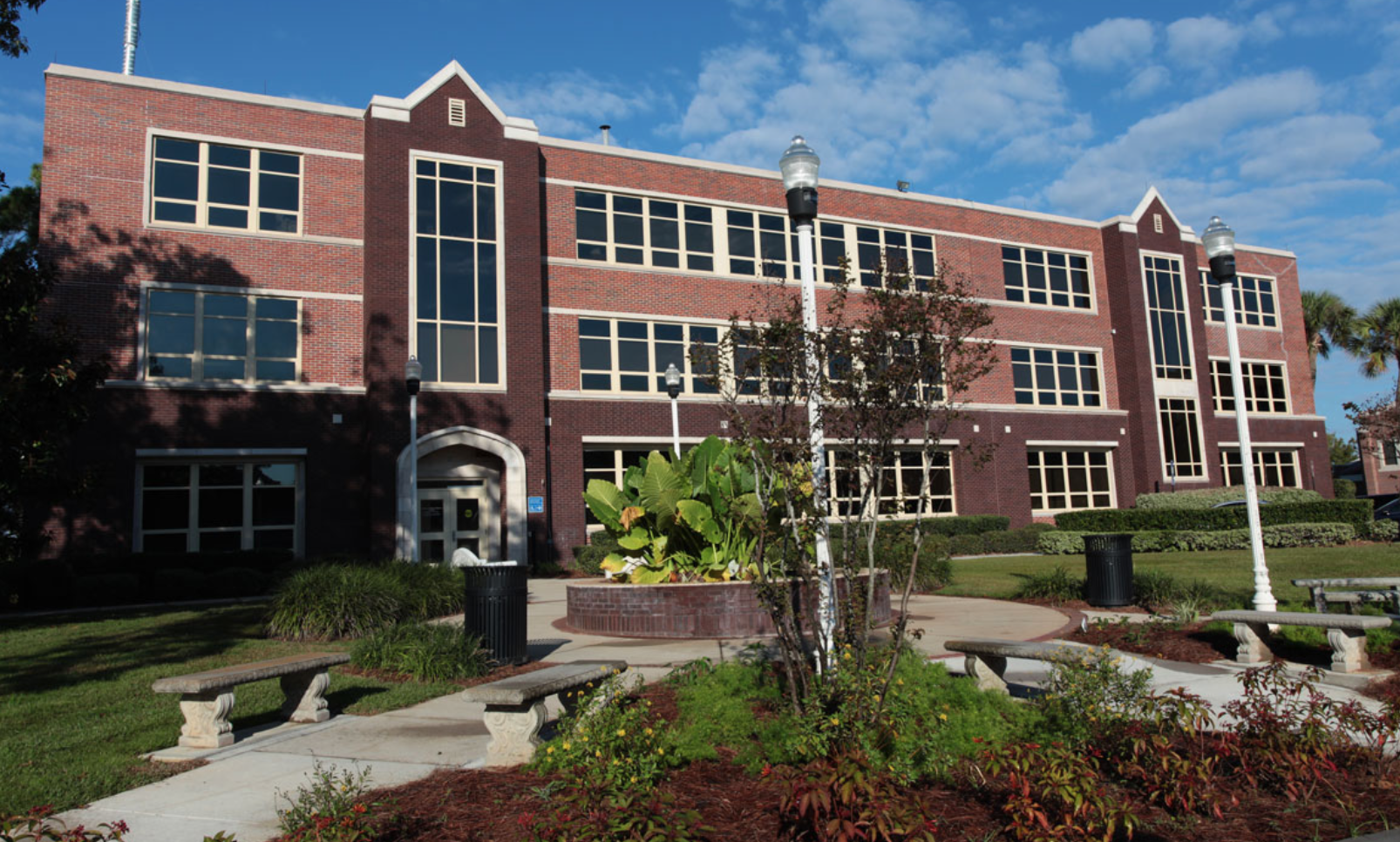 Sandels Building exterior, red brick 