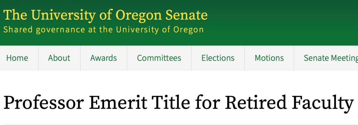 Push in Oregon for gender-neutral retired faculty titles - Vimarsana News