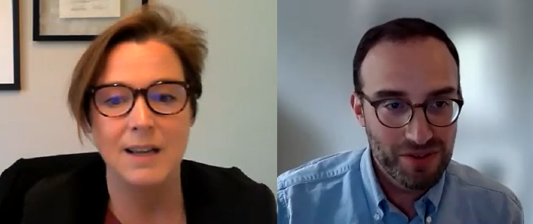 Melanie Gottlieb and Martin Kurzweil, both white people with dark hair who are wearing glasses.