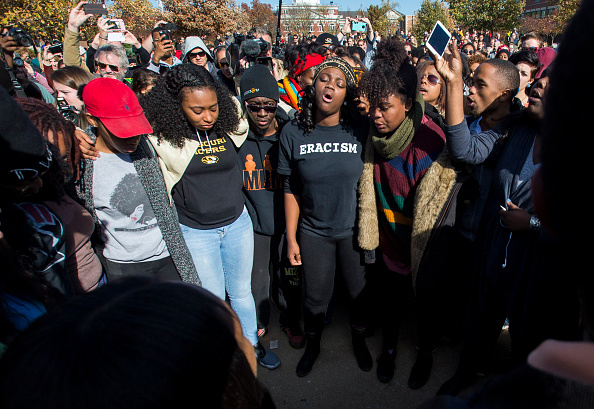 In 2015, students at the university of Missouri gathered to protest institutional racism.