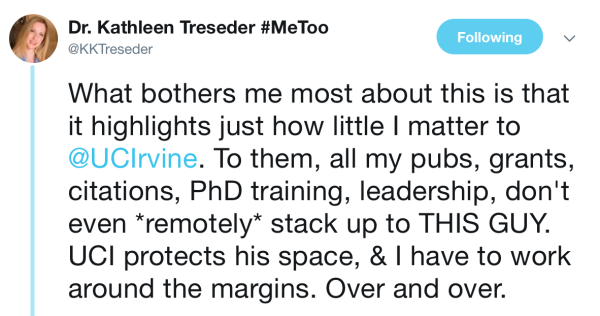 Professor At Uc Irvine Tweets To Demand Action On Her Complaint Against A Fellow Instructor